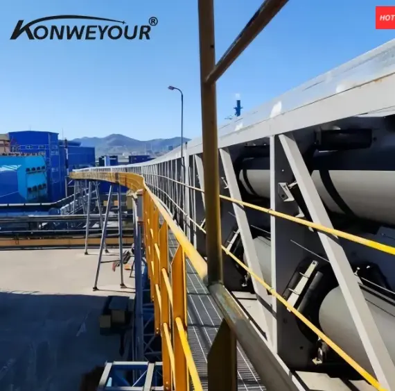 Conveyor cu centură tubulară închisă